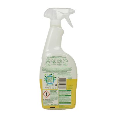 CIF. Green Active kitchen degreasing spray cream with lemon essential oil. Content 650 ml