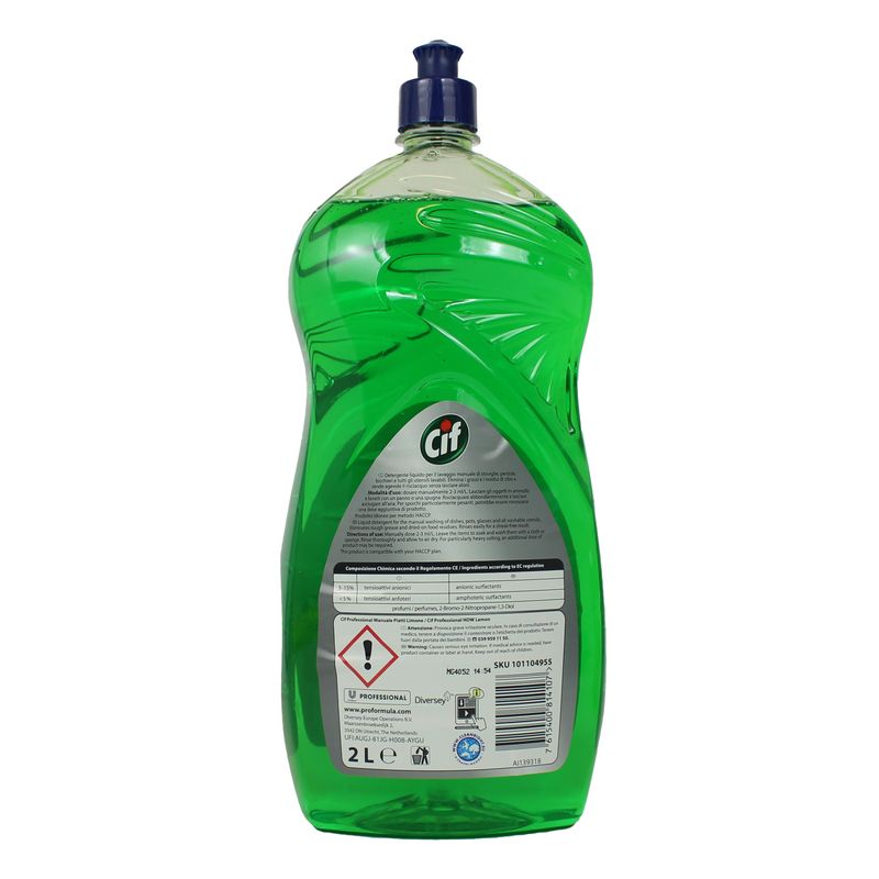 CIF. Détergent vaisselle au citron en emballage de 2 000 ml
