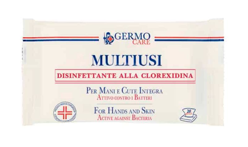 KALINDRA | Germo. Lingettes Désinfectantes Multi-usages. 20 pièces