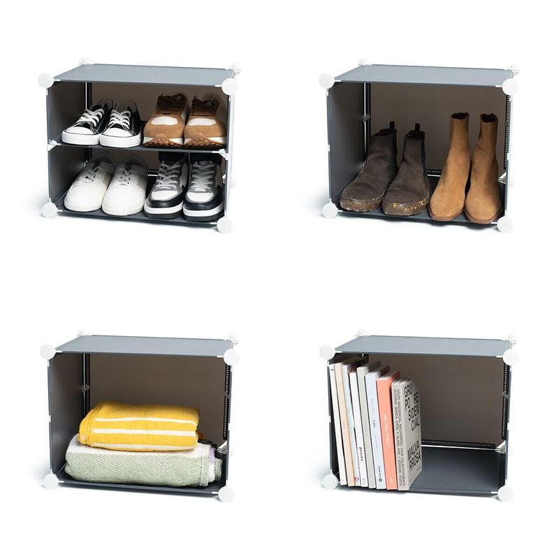 KALINDRA | BB. Portable Modular Shoe Cabinet InnovaGoods Grey (Refurbished D)