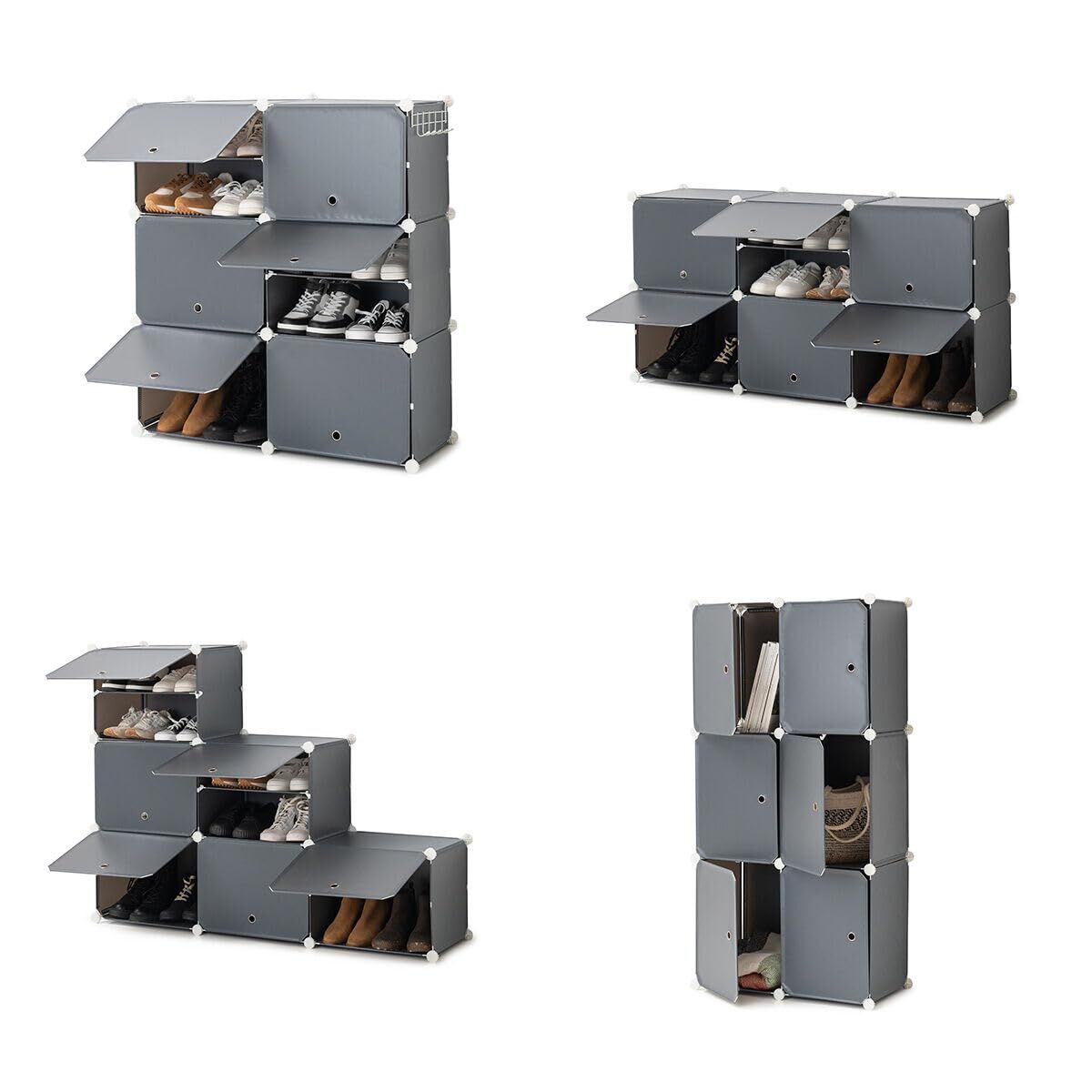 KALINDRA | BB. Portable Modular Shoe Cabinet InnovaGoods Grey (Refurbished A)