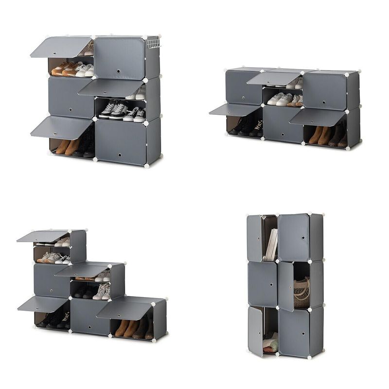 KALINDRA | BB. Portable Modular Shoe Cabinet InnovaGoods Grey (Refurbished A)