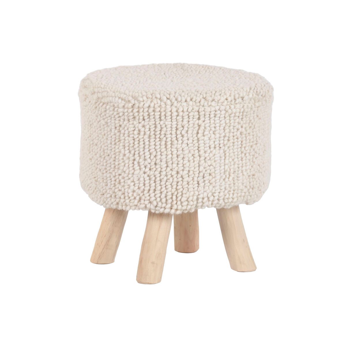 KALINDRA | BB. Footrest Home ESPRIT Beige Boho 40 x 40 x 40 cm