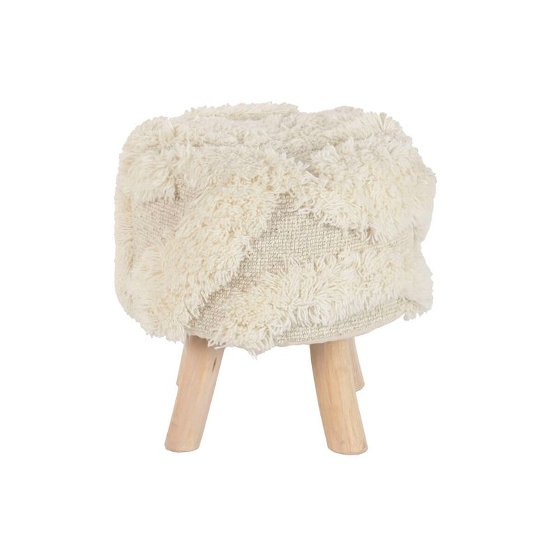 KALINDRA | BB. Footrest Home ESPRIT Beige Boho 40 x 40 x 40 cm