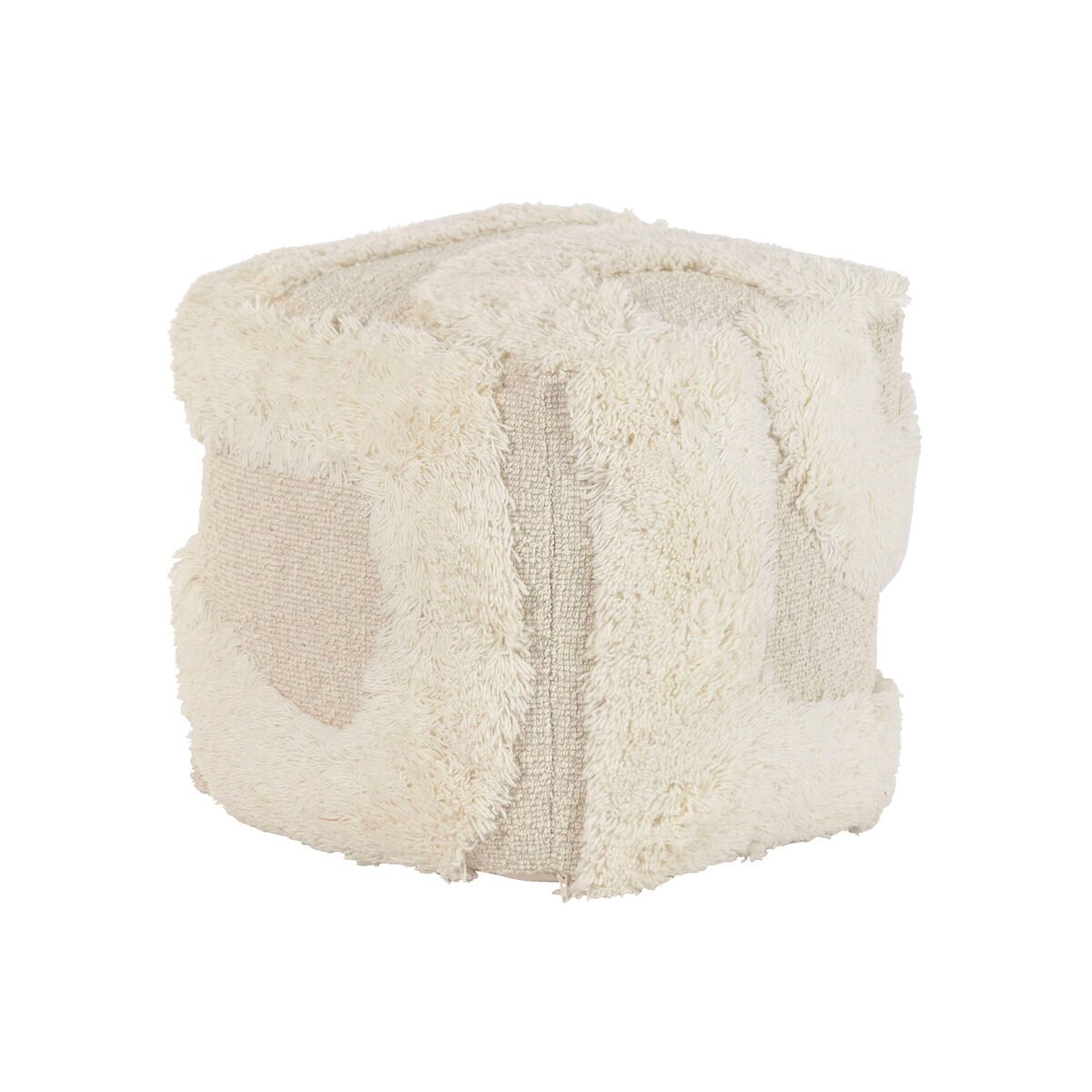 KALINDRA | BB. Footrest Home ESPRIT Beige Boho 45 x 45 x 45 cm