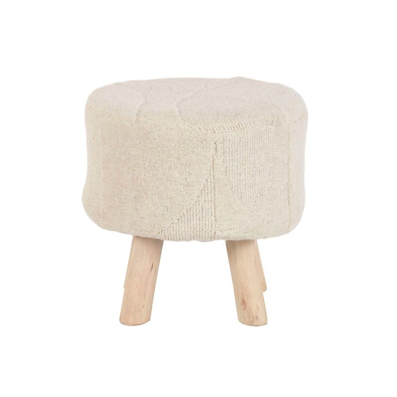 KALINDRA | BB. Footrest Home ESPRIT Beige Boho 40 x 40 x 40 cm