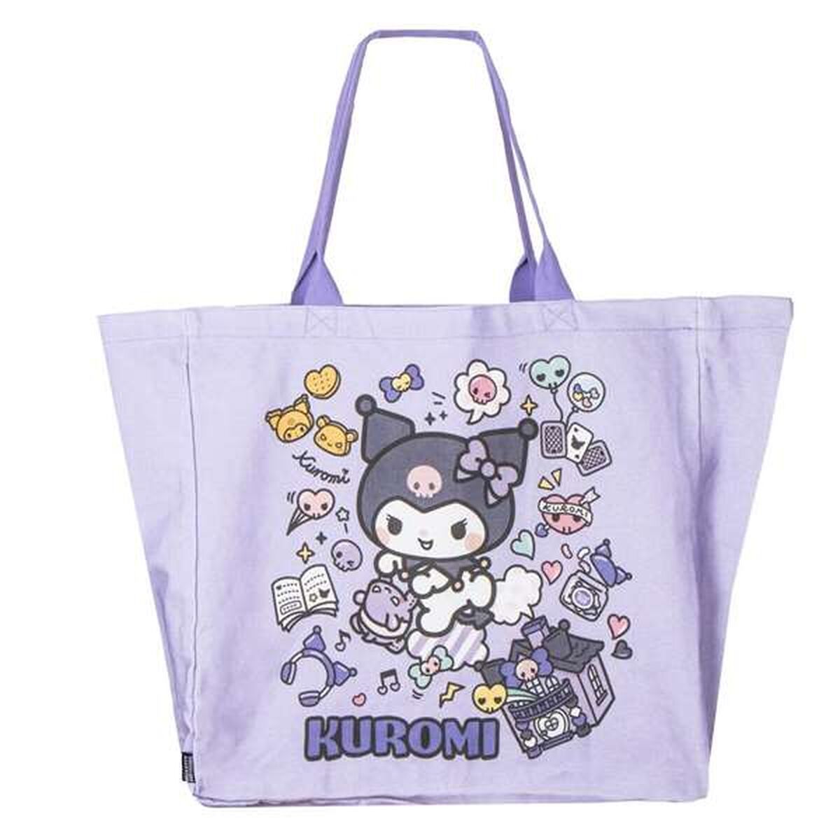 KALINDRA | BB. Shopping Bag Hello Kitty Kuromi  Lilac 48 x 43 x 17 cm