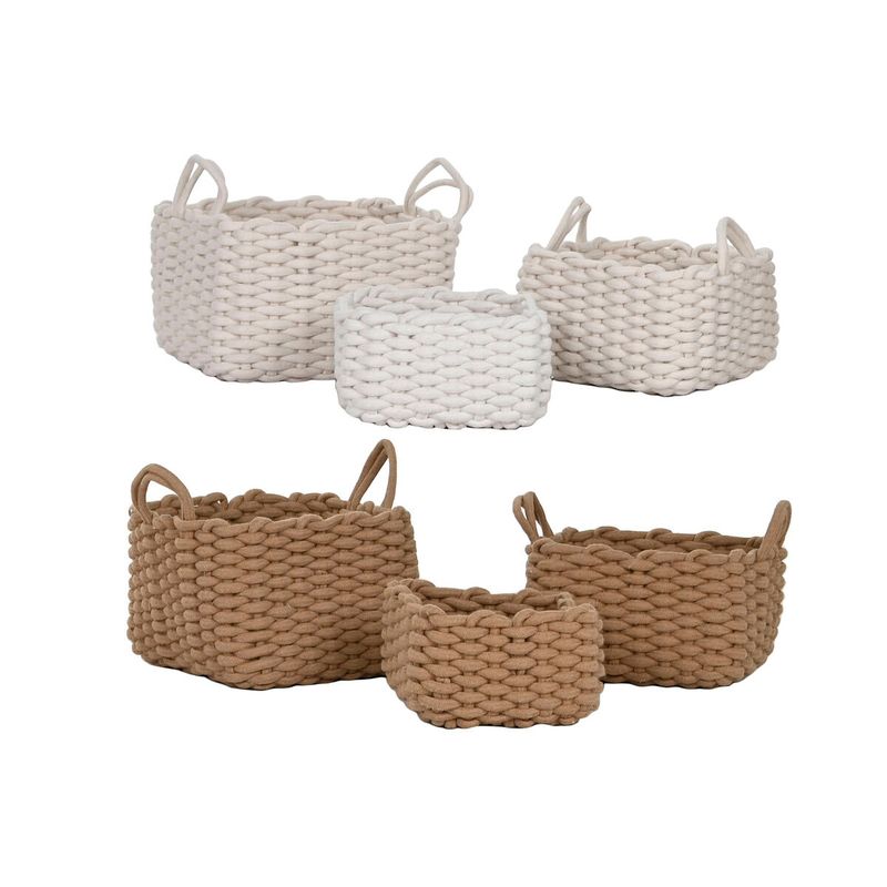 KALINDRA | BB. Basket set Home ESPRIT Rope 28 x 28 x 18 cm