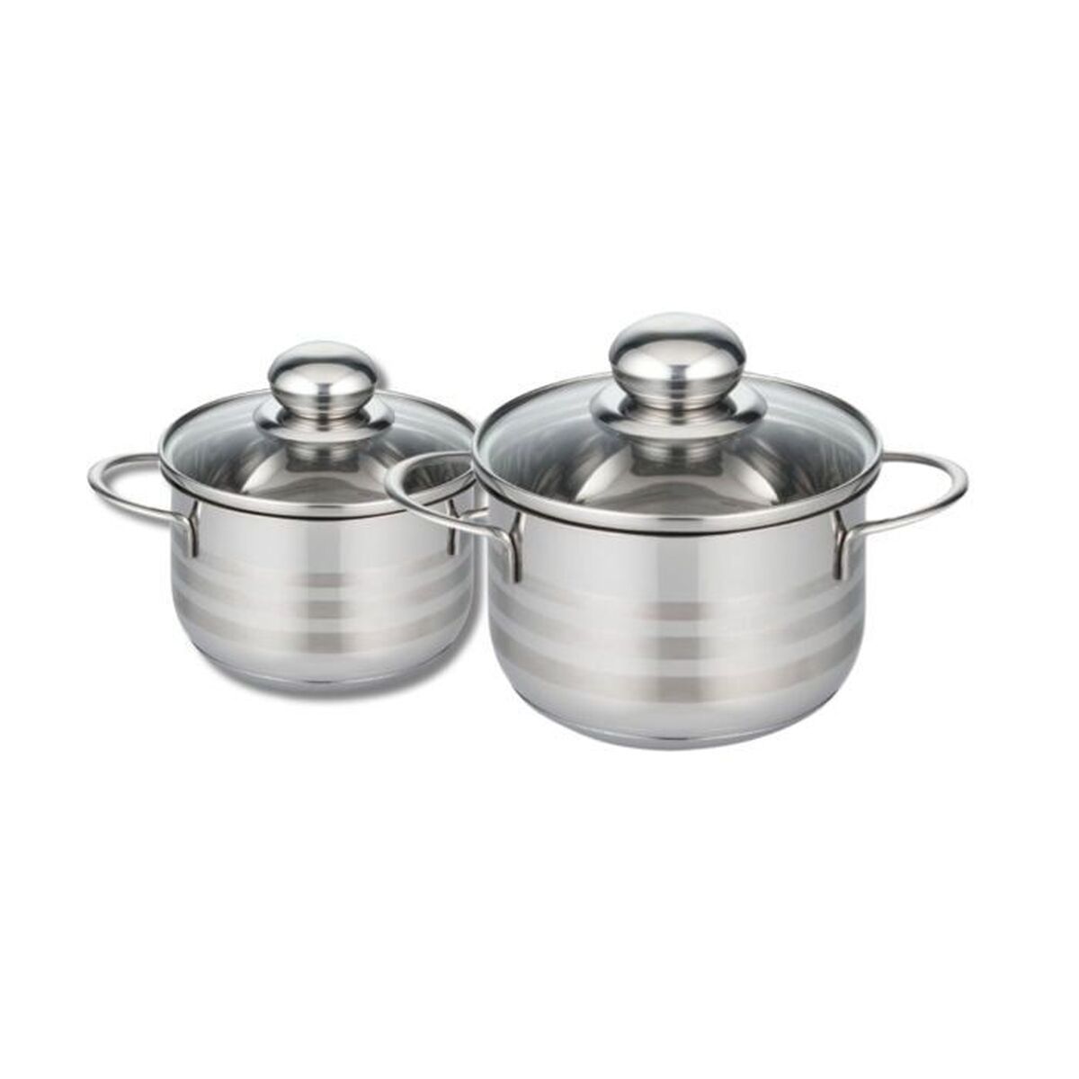 KALINDRA | BB. Saucepans Fackelmann Elo Brillant Steel 1,75 L 1,25 L 2 Pieces