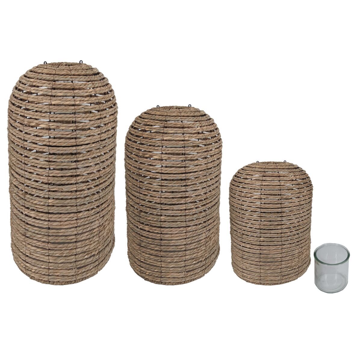 KALINDRA | BB. Candleholder Home ESPRIT wicker Crystal 40 x 40 x 83 cm