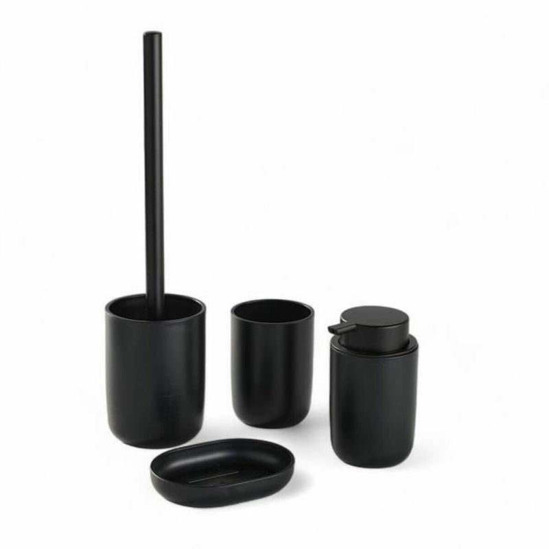 KALINDRA | BB. Bath Set TODAY HOY Black Plastic Modern 4 Pieces (4 Units)
