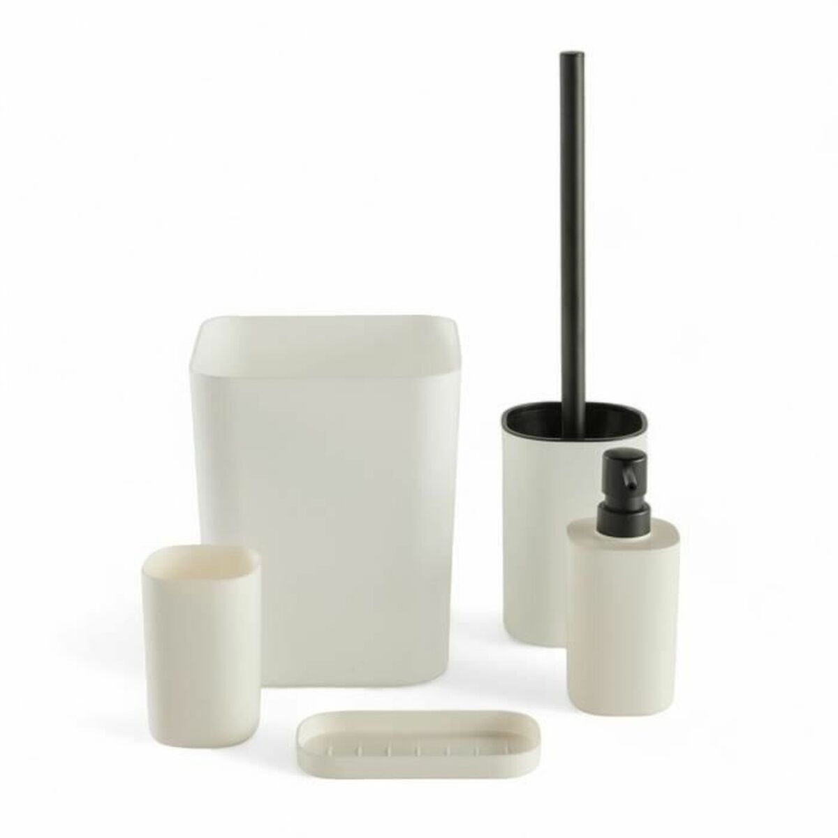KALINDRA | BB. Bath Set TODAY HOY White Plastic Modern (5 Units)
