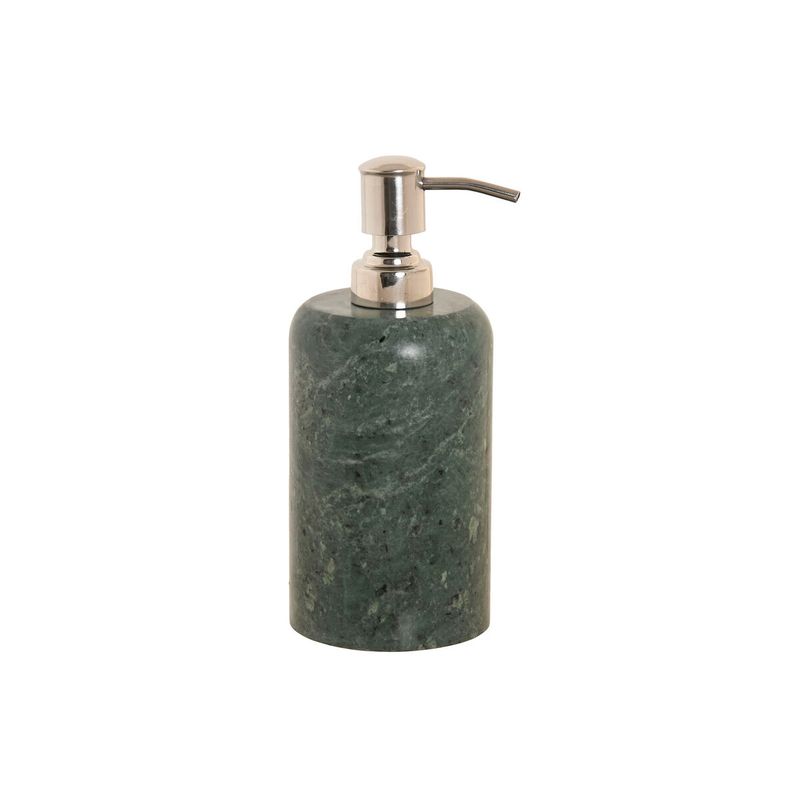 KALINDRA | BB. Soap Dispenser Home ESPRIT Green Silver Stainless steel Marble Modern 7,5 x 7,5 x 18 cm