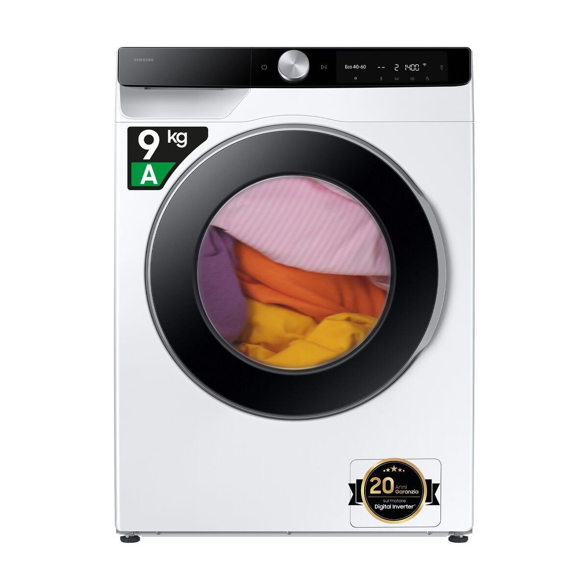 KALINDRA | BB. Washing machine Samsung WW90DG6G94LKU3 9 kg 60 cm 1400 rpm