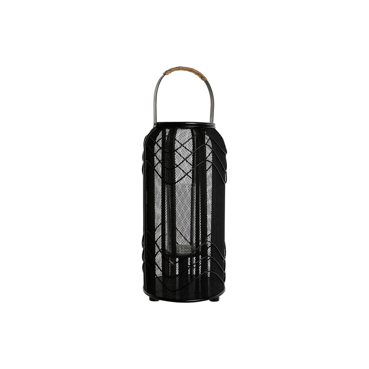 KALINDRA | BB. Candleholder Home ESPRIT Black Metal 21,5 x 21,5 x 43,5 cm