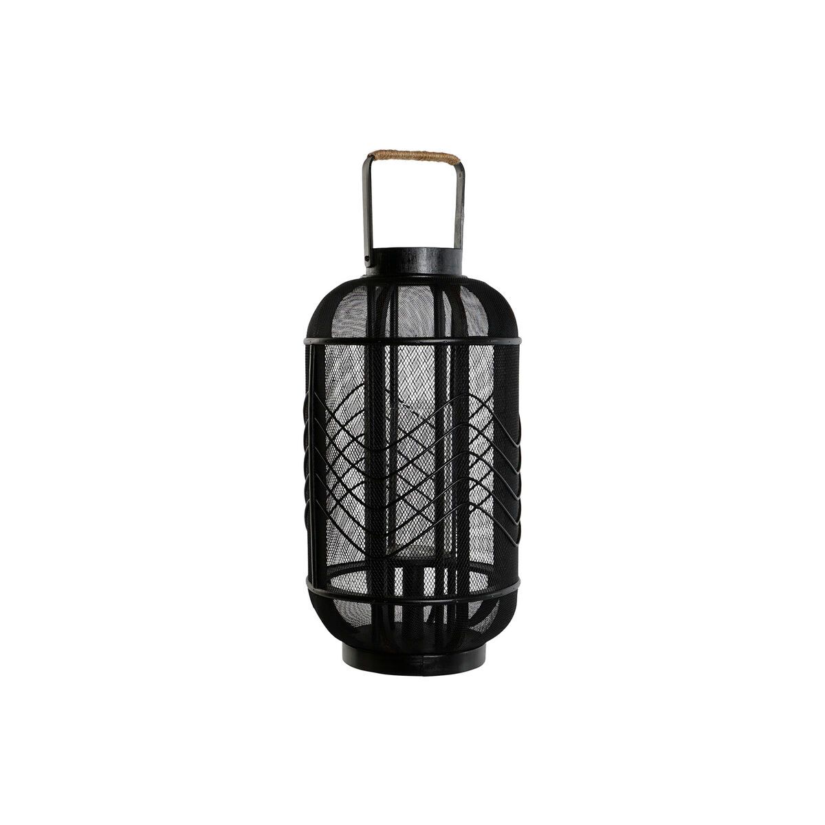 KALINDRA | BB. Candleholder Home ESPRIT Black Metal 25,5 x 25,5 x 46,5 cm