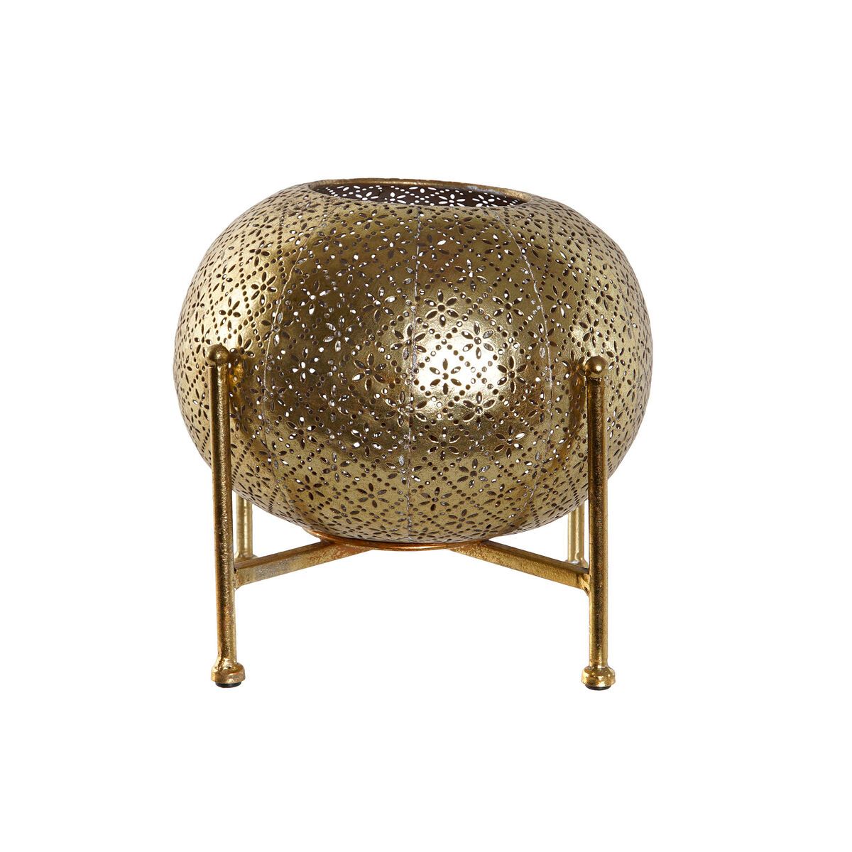 KALINDRA | BB. Candleholder Home ESPRIT Golden Metal Crystal 24 x 24 x 20 cm
