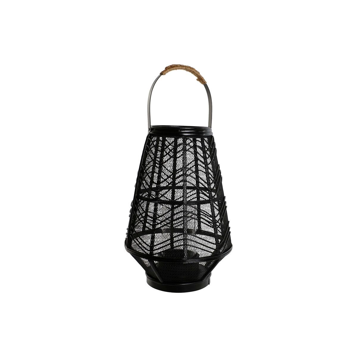 KALINDRA | BB. Candleholder Home ESPRIT Black Metal 27,5 x 27,5 x 40 cm