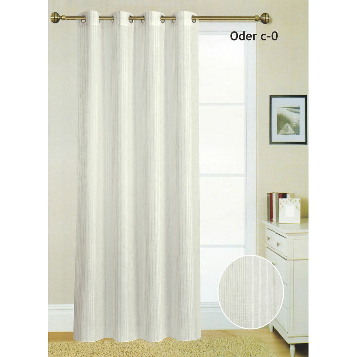 KALINDRA | BB. Curtain Hosteline ODER Soft green 140 x 260 cm