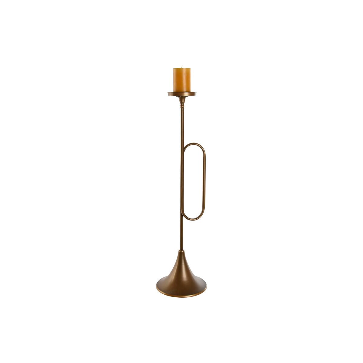 KALINDRA | BB. Candleholder Home ESPRIT Golden Metal 21 x 21 x 78 cm