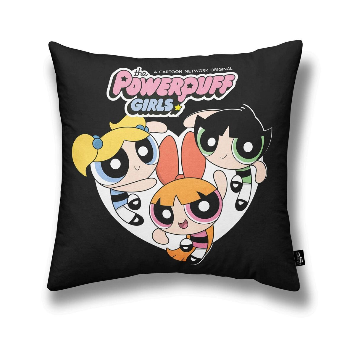 KALINDRA | BB. Cushion cover Powerpuff Girls Powerpuff B Black Multicolour 45 x 45 cm