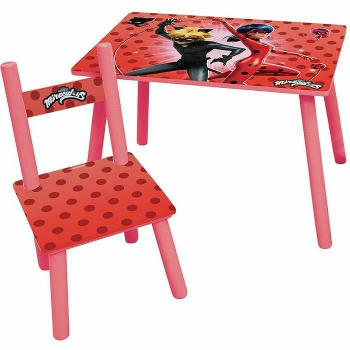 KALINDRA | BB. Children's table and chairs set Fun House Ladybug