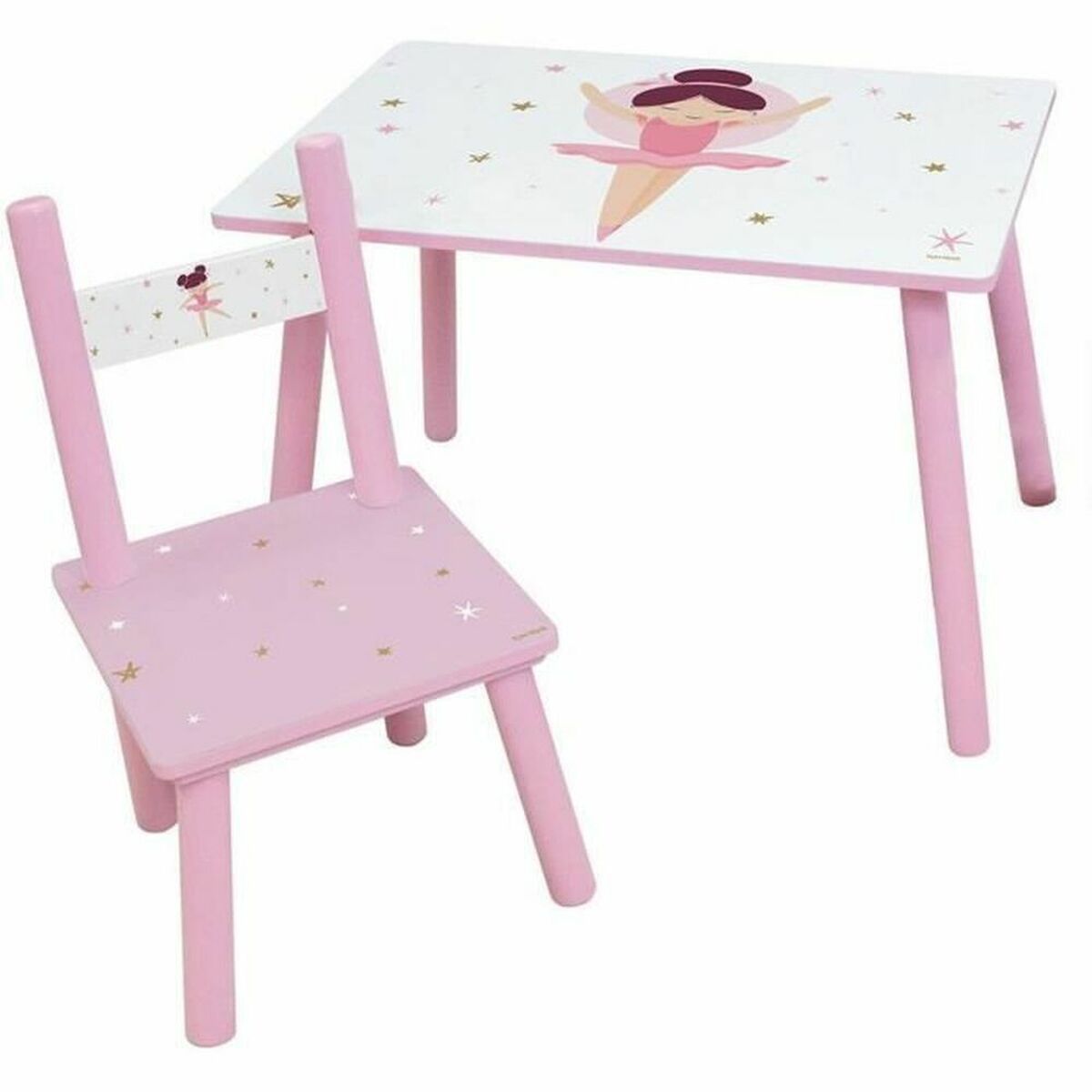 KALINDRA | BB. Children's table and chairs set Fun House Dancer Ballerina Children's