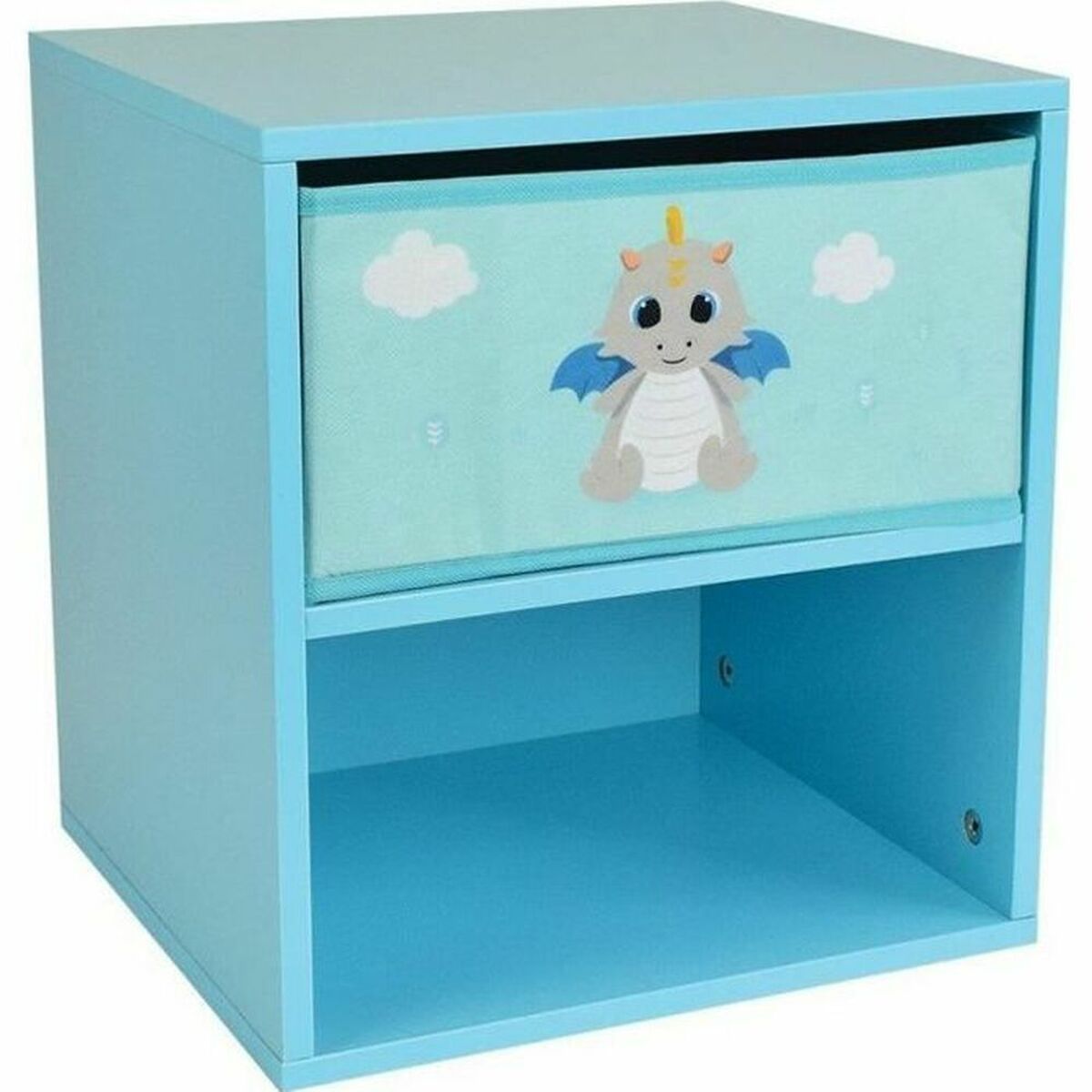 KALINDRA | BB. Nightstand Fun House LEON THE DRAGON 36 x 33 x 30 cm Blue