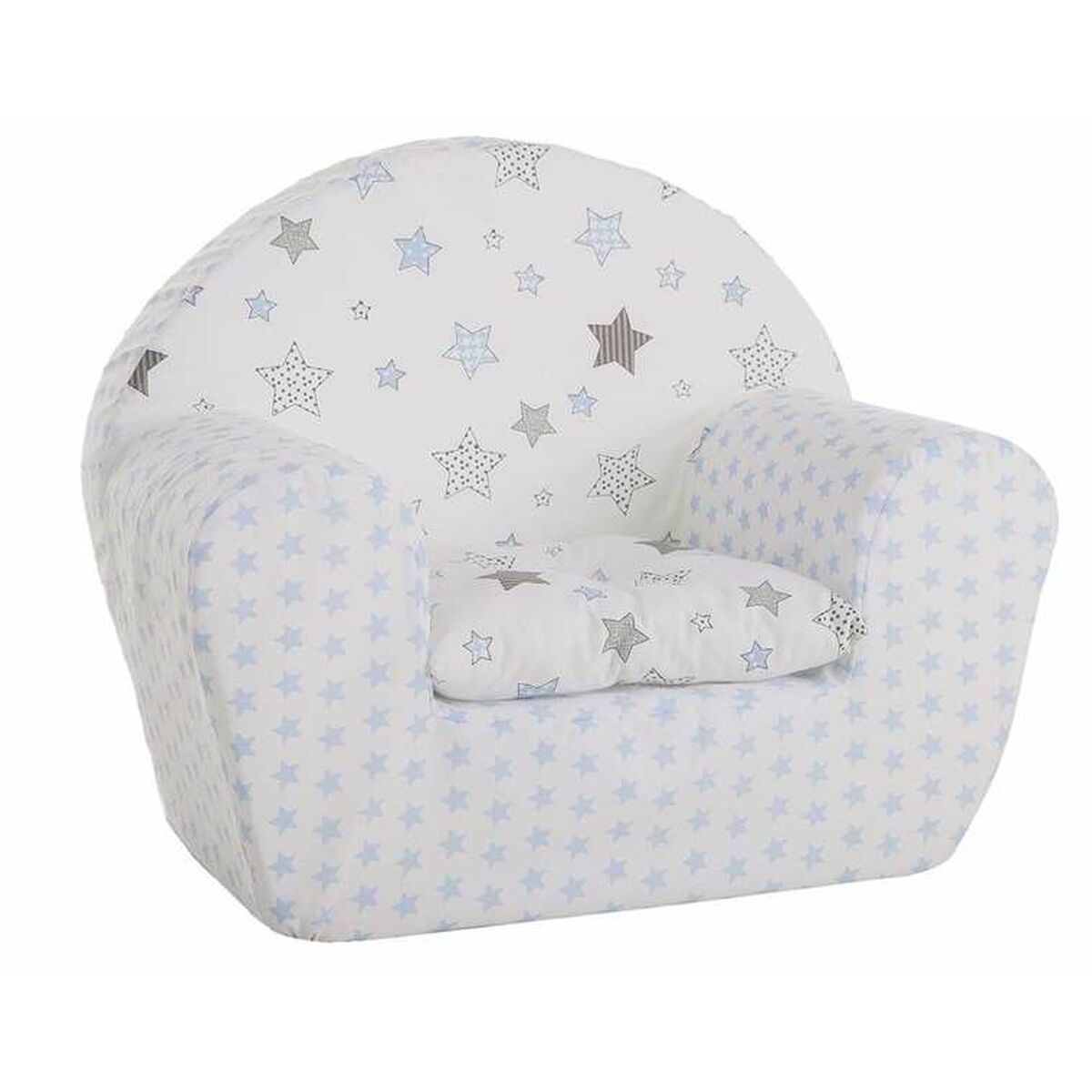 KALINDRA | BB. Child's Armchair Stars White Grey 44 x 34 x 53 cm