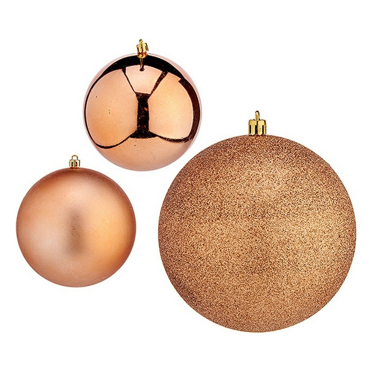 KALINDRA | BB. Christmas Baubles Krist+ Copper Plastic Ø 10 cm 6 Units
