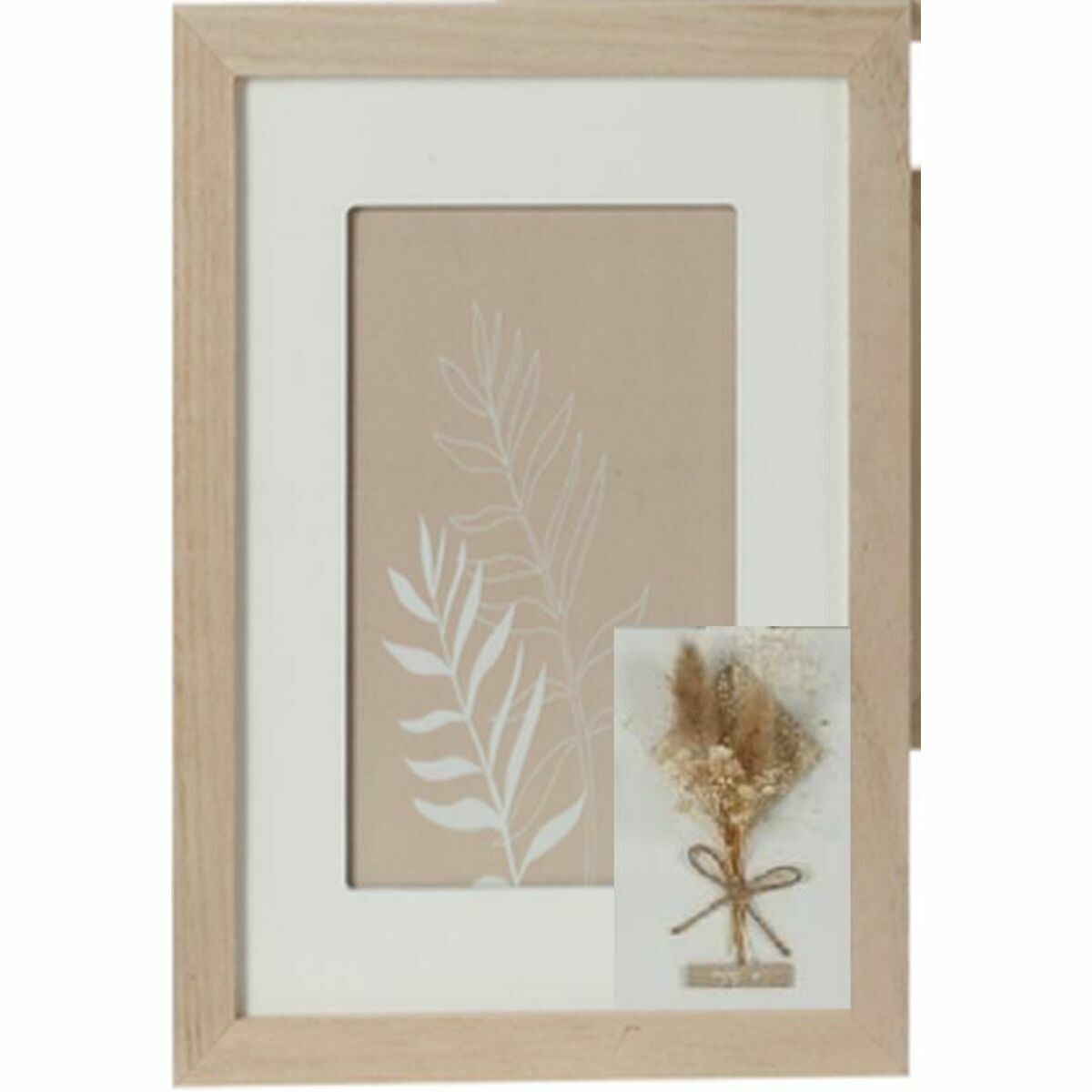 KALINDRA | BB. Photo frame DKD Home Decor Crystal Natural Shabby Chic (15 x 1 x 20 cm) (22 x 1 x 27 cm)