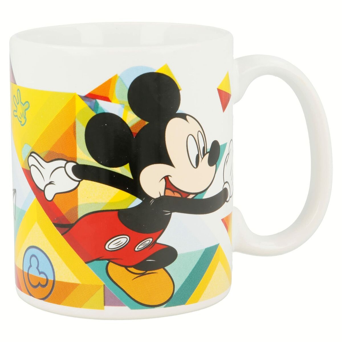 KALINDRA | BB. Mug Mickey Mouse Happy smiles Blue Red Ceramic 350 ml