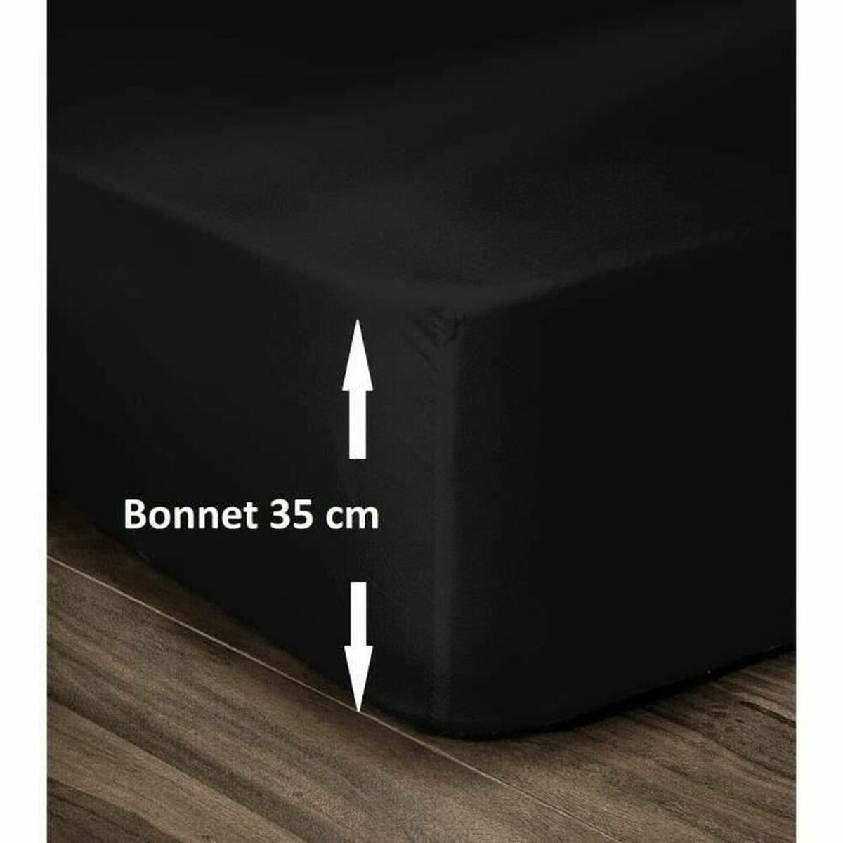 KALINDRA | BB. Fitted bottom sheet Lovely Home Black 180 x 200 180 x 200 cm
