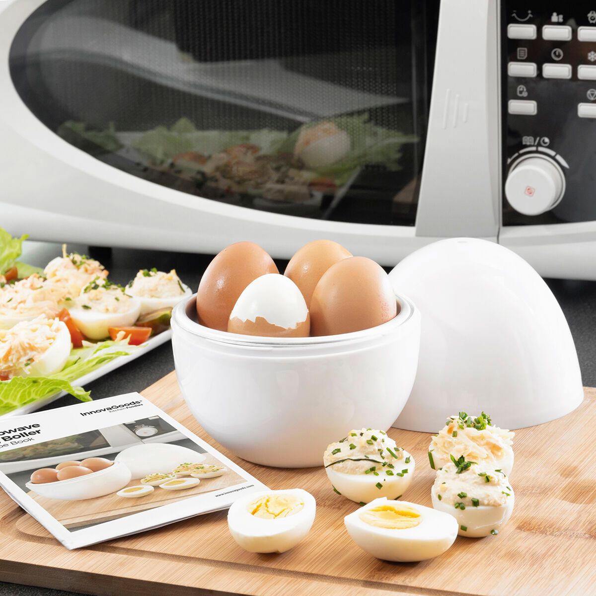 KALINDRA | BB. Microwave Egg Boiler with Recipe Booklet Boilegg InnovaGoods