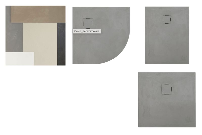 BLUELINE | Verre. Calce. Receveurs de douche en MineraLite. 3 modèles et 5 couleurs disponibles