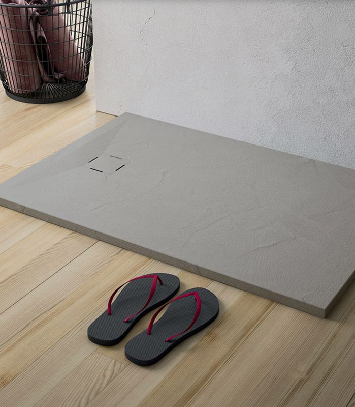 BLUELINE | Verre. Calce. Receveurs de douche en MineraLite. 3 modèles et 5 couleurs disponibles