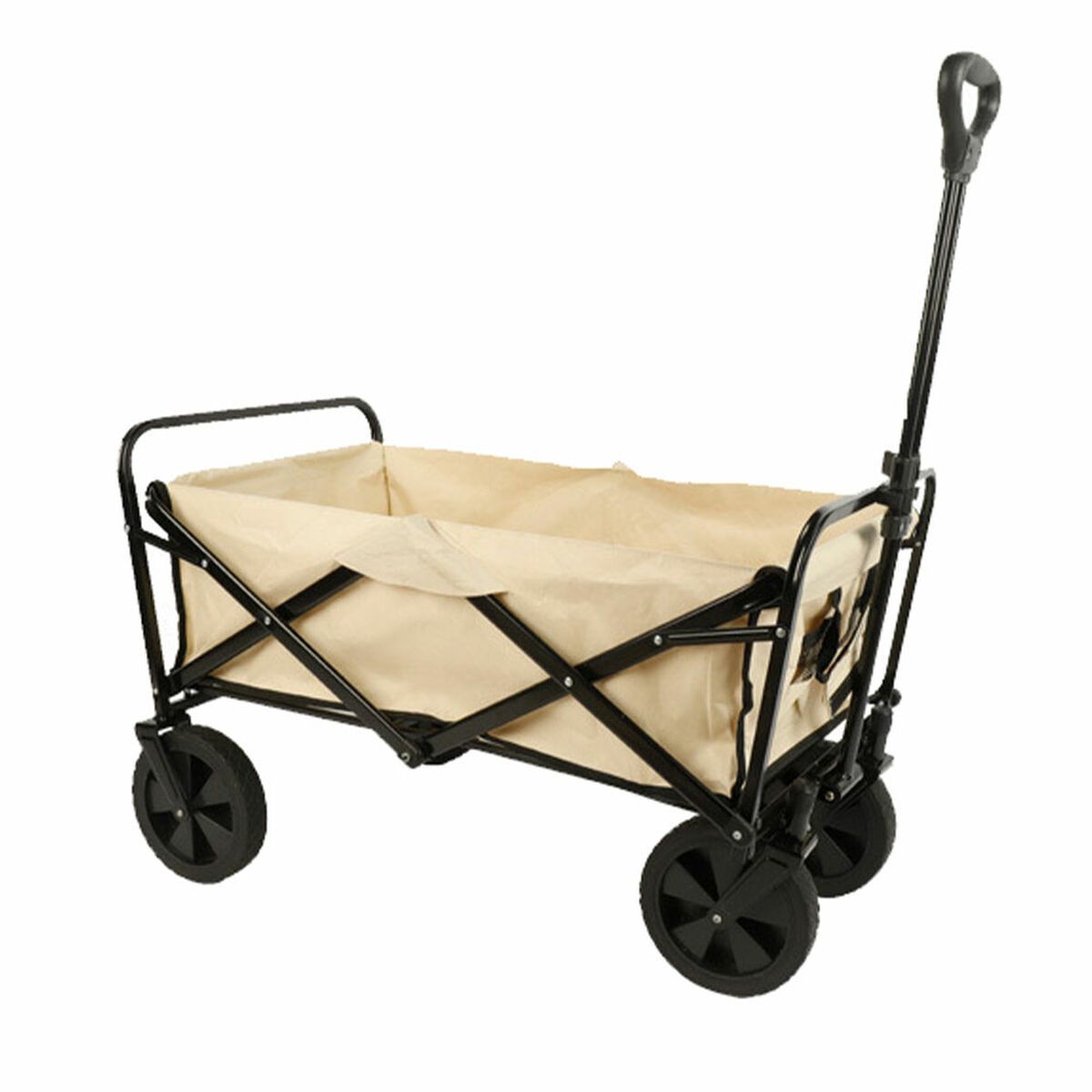 KALINDRA | BB. Marbueno Folding Multi-Purpose Trolley Steel 150 KG Beige Garden, Beach, Camping 86X50X59 cm