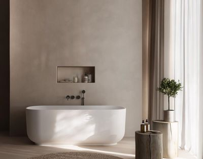 BLUELINE | Glass. Galya. Acrylic bathtub cm 170 x 80 x 61 h. Available in 2 colors