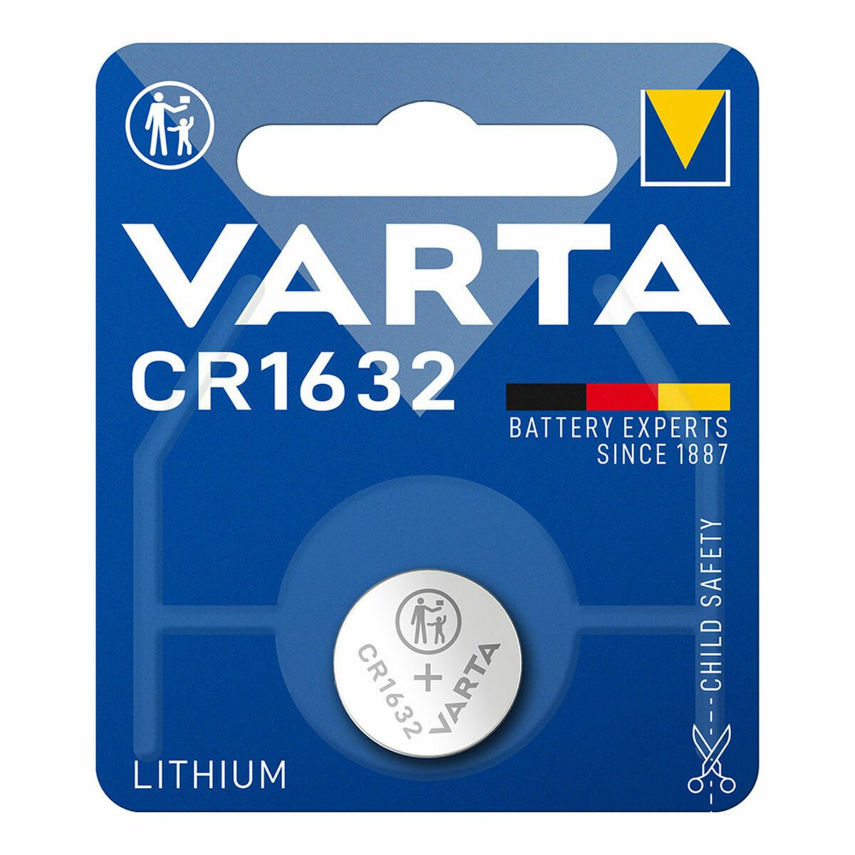 KALINDRA | BB. Lithium Button Cell Battery Varta CR1632 3 V 1.55 V