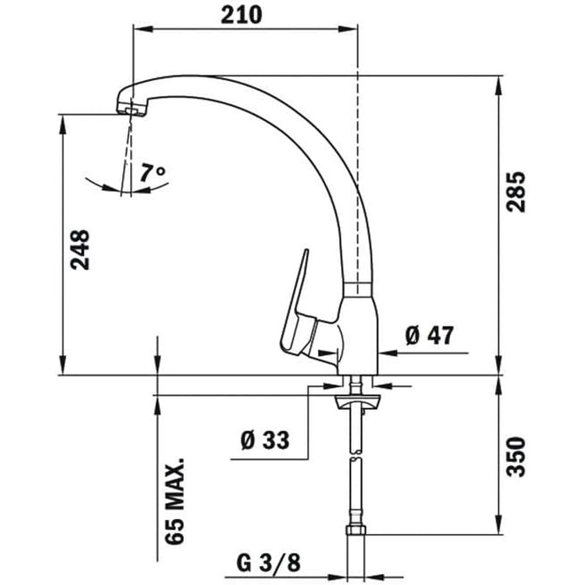 KALINDRA | BB. Mixer Tap Teka Silver Metal