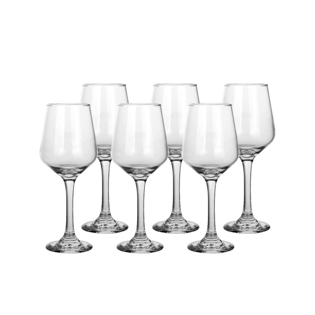KALINDRA | BB. Wine glass set Home ESPRIT Transparent Crystal 265 ml (6 Units)