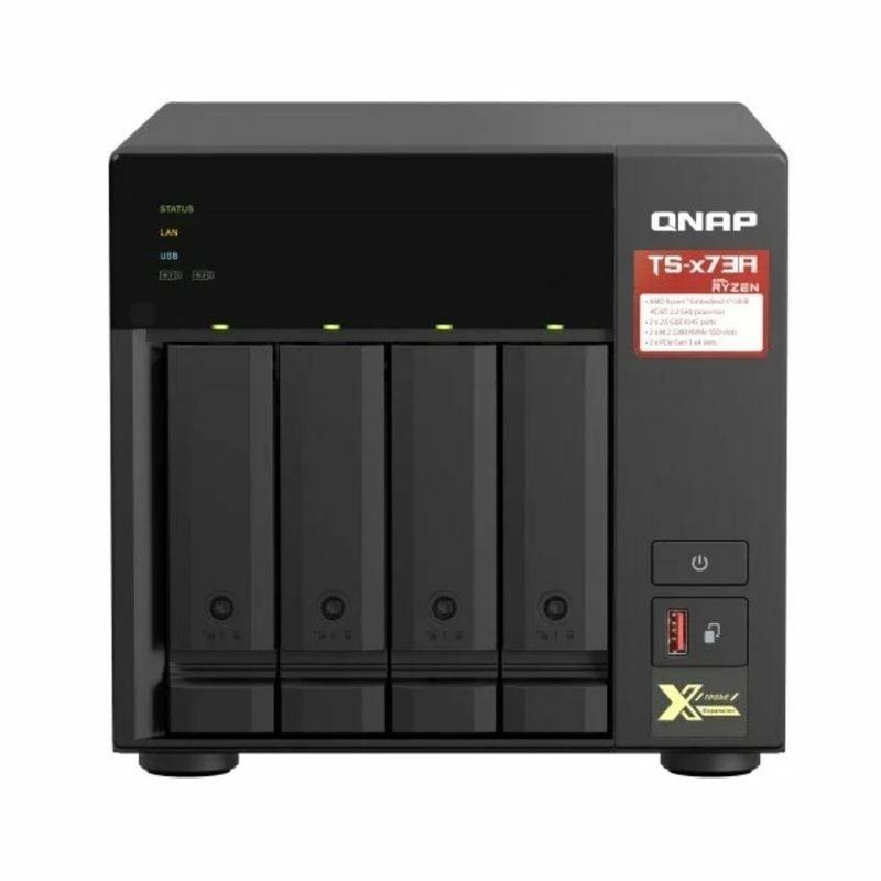 KALINDRA | BB. NAS Network Storage Qnap TS-473A Black AMD Ryzen V1500B