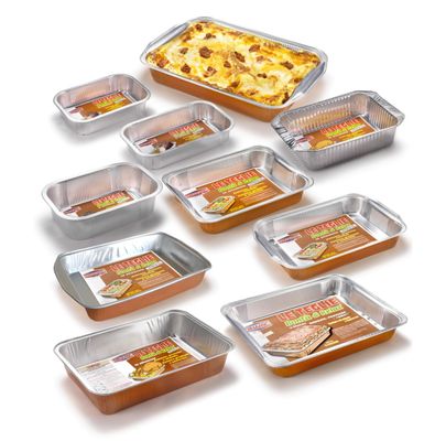 KALINDRA | Dynamic. Lacquered aluminum containers for traditional oven and microwave