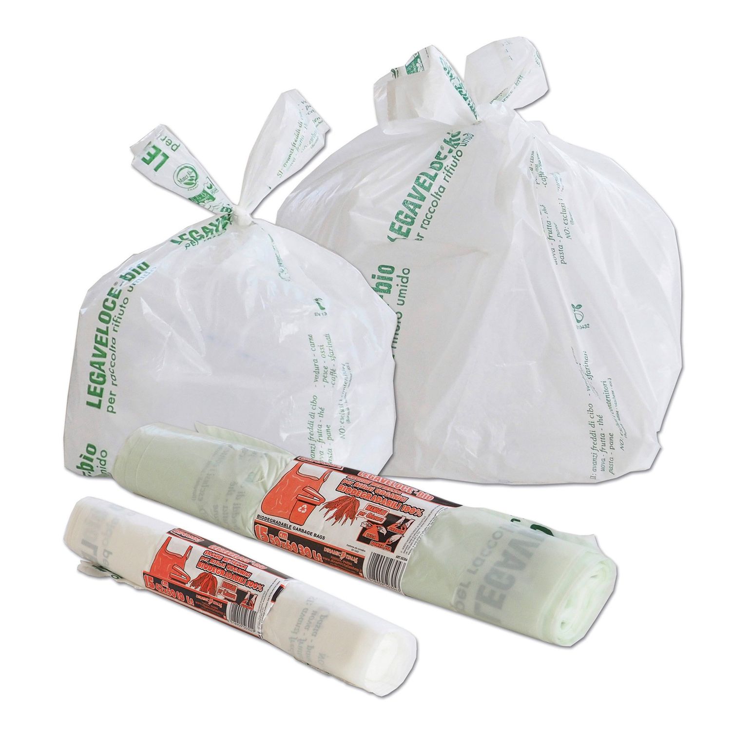 KALINDRA | Dynamic. BIO. Biodegradable bags for organic waste with handles