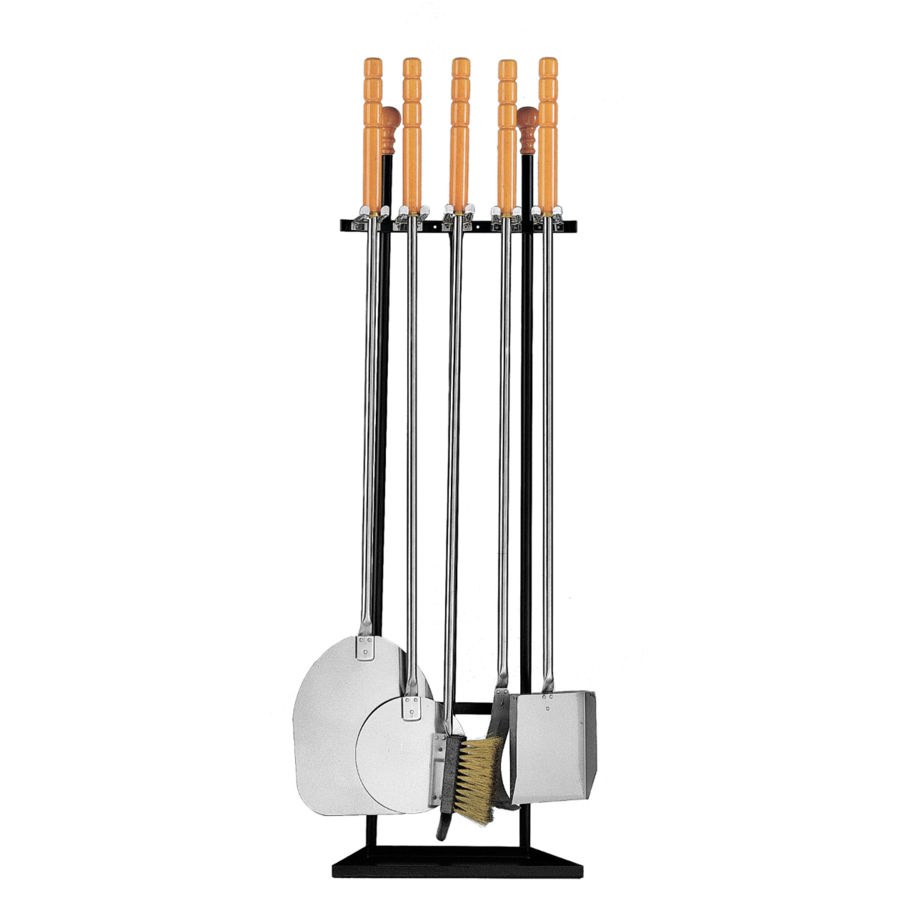 BLUE FARM | Lilly. Country-style fireplace-oven-grill set with 5 utensils h 135cm