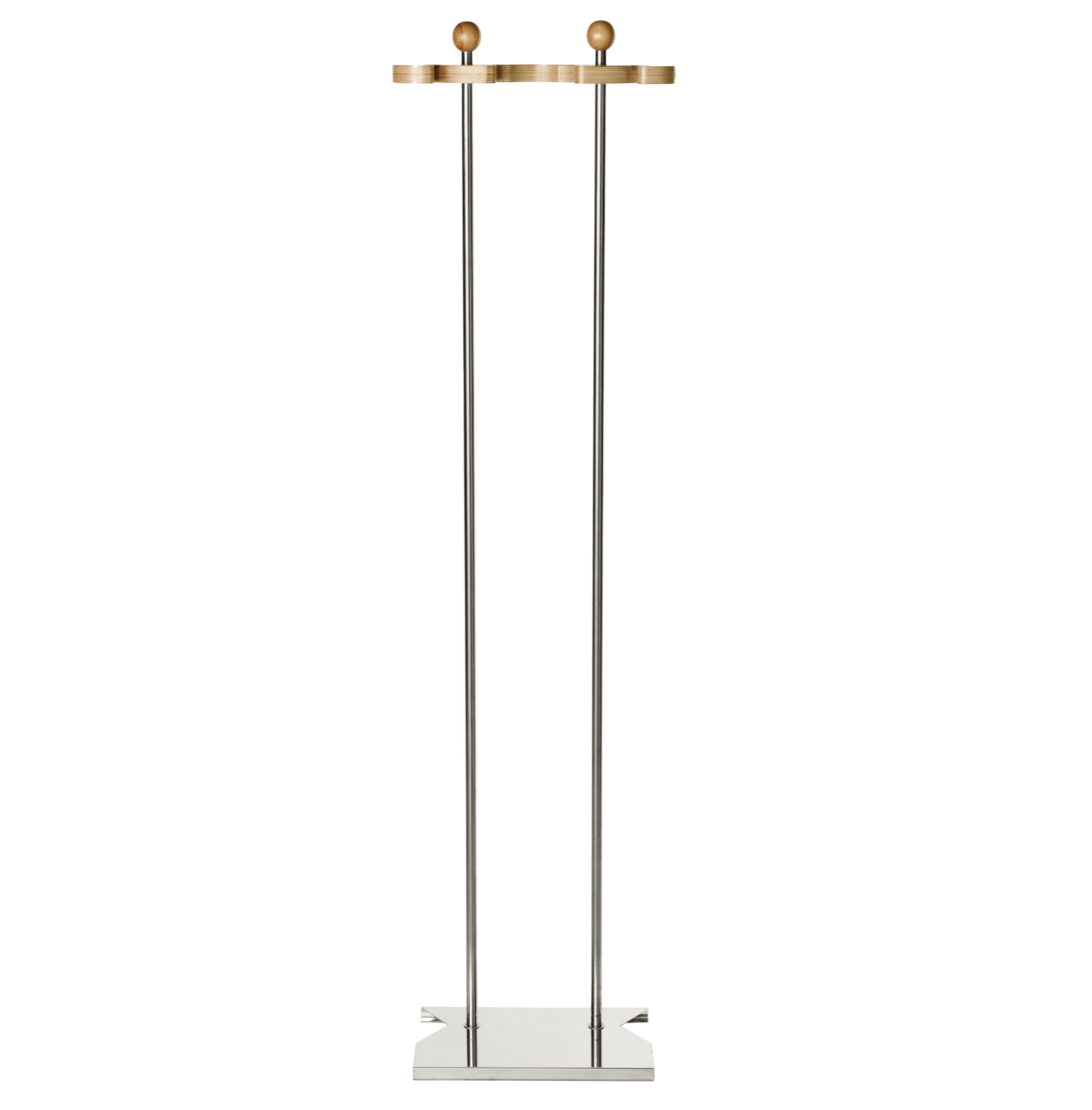KALINDRA | Lilly. Universal stainless steel stand with wooden terminal for 3 tools. H 180 cm