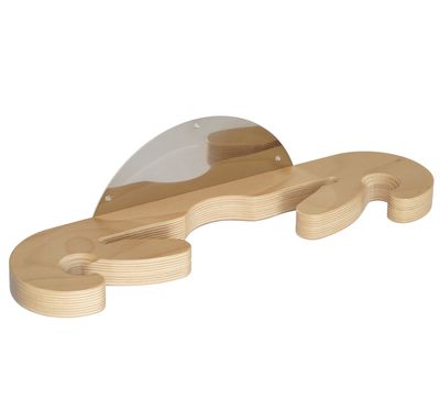 KALINDRA | Lilly. Soporte de pared ergonómico de madera con soporte de acero inoxidable. 3 lugares