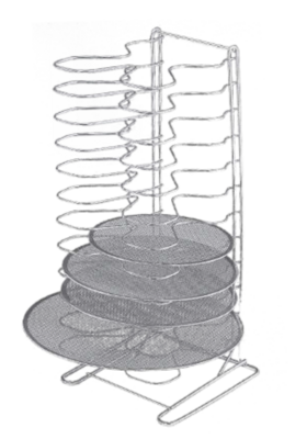 KALINDRA | Lilly. Vertical rack support in stainless steel. 12/18 slots. H 70 cm