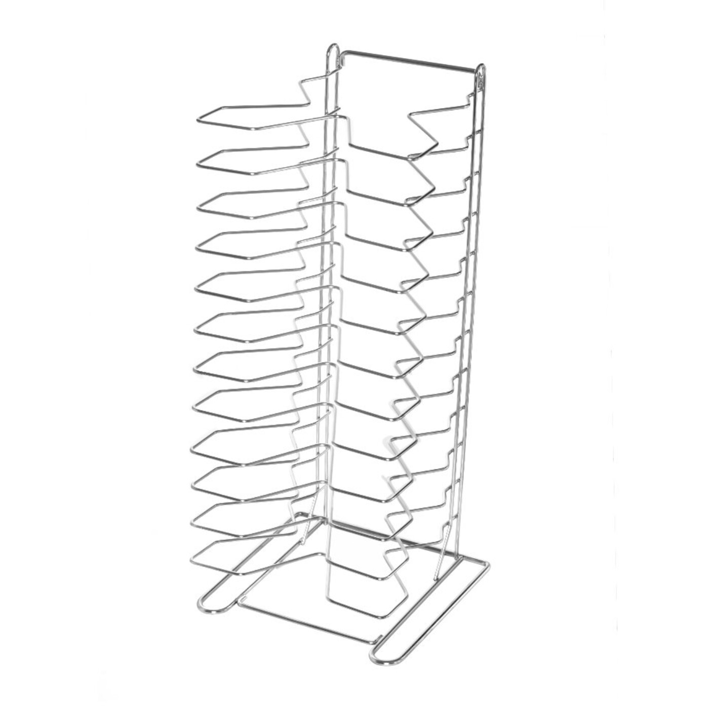 KALINDRA | Lilly. Vertical rack support in stainless steel. 12/18 slots. H 70 cm