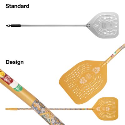 KALINDRA | Lilly. ARENA DESIGN. Perforated ergonomic aluminum pizza peel available in 20 variants